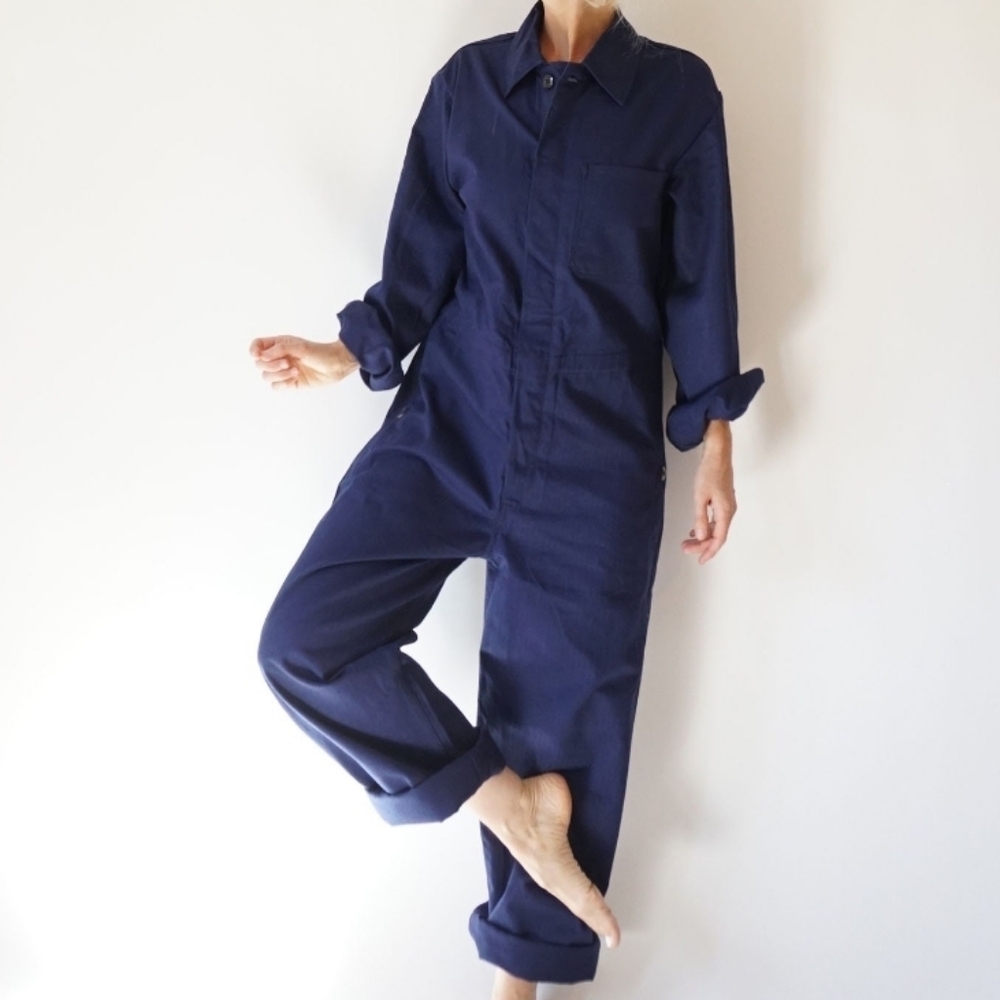 Vintage Indigo Coveralls / Boilersuit